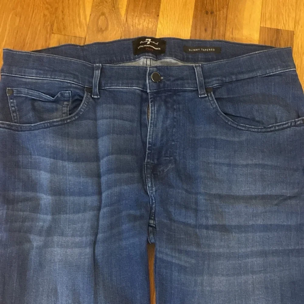 7 For All Mankind Men’s Blue Slim Jeans Size 36